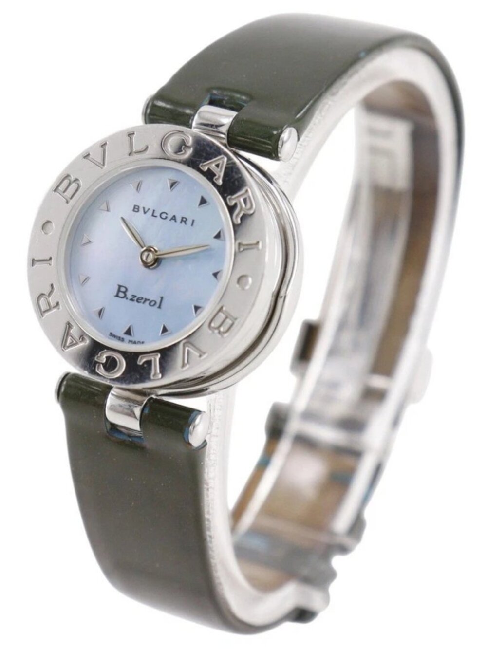 BVLGARI Bzero1 Watches BZ22S Blue shellDial Stainless Steel Quartz Analog ...